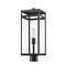 Z-Lite Nuri 1 Light Outdoor Post Mount Fixture, Black & Clear 596PHBR-BK - alternate 4